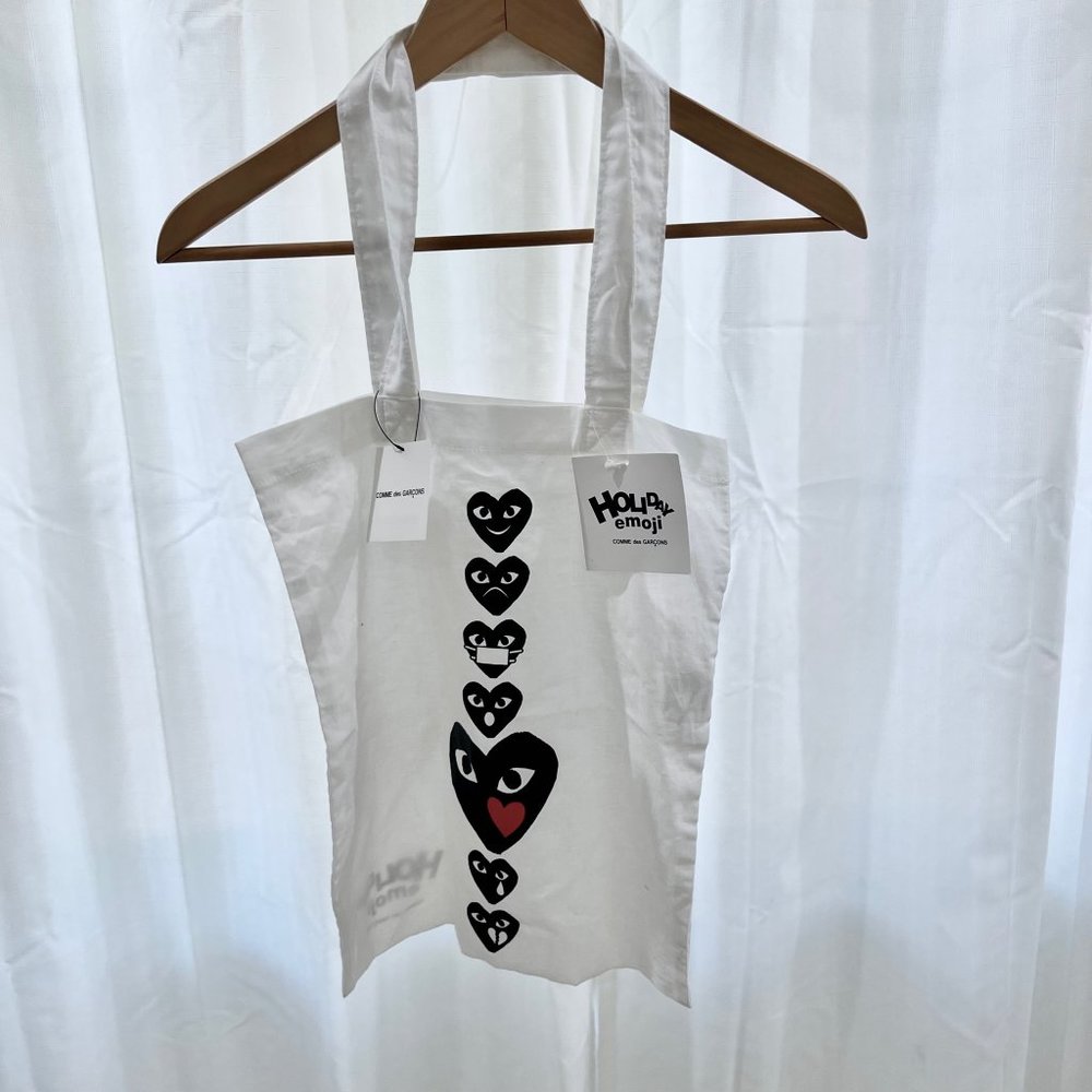Comme Des Garcons 'Holiday Emoji' Limited Edition Cloth Tote Bag